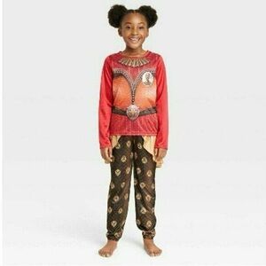 Marvel Black Panther Pajamas Wakanda Forever 2 Pc PJ’s Set Girls Size S 6 6X NWT